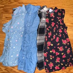 Set of 4 long sleeve dresses